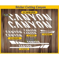 CANYON BICYCLE STICKERS CANYON CUTTING STICKERS CANYON BICYCLE FRAME STICKERS
