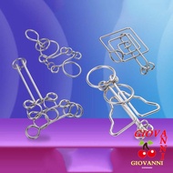 GIOVANNI 3D Metal Puzzle Fun Unlock Toy Learning Toys 3d Puzzle Wire Brainteasers Games Children And