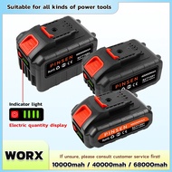 Electric Drill Battery WORX Lithium Battery Cordless Drill Battary Reciprocating Saw Rechargeable Cy