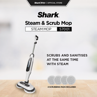 Shark Steam and Scrub Mop Steam Mop Scrub & Sanitize at The Same Time Floor cleaning mop with 4 Scru