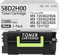 58D1H00 High-Yield Black Toner Cartridge Compatible for Lexmark MS725 MS821 MS822 MS823 MS824 MS825 