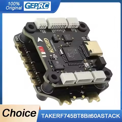 GEPRC TAKER F745 BT 8Bit 60A Stack 4IN1 ESC 512MB Black Box Data Analyze Record Flight Barometer Dua