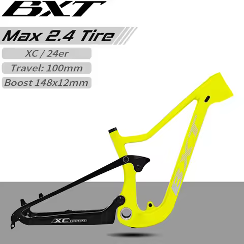 BXT 24er Full Suspension MTB Carbon Frame Lightweight Carbon Fiber Mountain Bike Frame