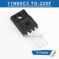 5pcs 11N80C3 SPA11N80C3 TO-220F 11A/800V N-channel MOSFET Transistor new original