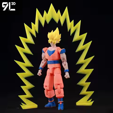 9L3D Printed Anime Characters Lucky Dummy 13 Action Figures Dragon Ball Son Goku Multi-Jointed Movab