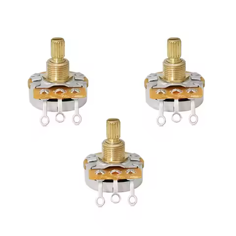 3PCS/ lot CTS Genuine A500K A250K B250K Guitar Potentiometer Pot Low Torque And Low Noise Smooth Fee