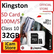 Kingston micro SD CARD แมมโมรี่การ์ด 32GB Class 10 ( ของแท้ประกันศุนย์ )