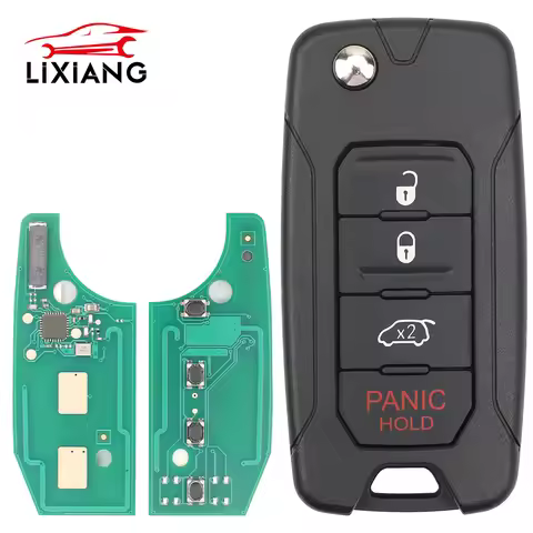 LIXIANG Smart Remote Key 4 Buttons 433Mhz ID4A/MQB48 Chip For Jeep Renegade 2016 2017 2018 FCCID:2AD