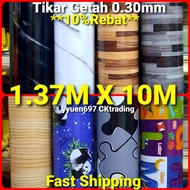 Tikar Getah 4.5kaki Tebal 0.30mm 1 Gulung 10Meter Tikar Lantai Rumah PVC Vinyl Flooring CKtrading