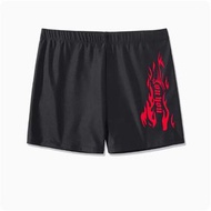 防尷尬平角泳褲（紅色火焰）【尺碼：L-5XL碼】【下單後請聯絡客服確認發貨尺碼】