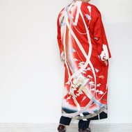 KIMONO Iwai Coat -ヴィンテージの着物を使ったガウンコート 1点ものです 着物リメイク フォーマル にも