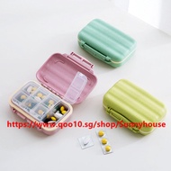 One-weekly small pill box portable carry-on medicine box mini medicine box sealed box pill box