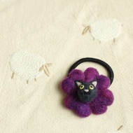 羊毛氈 髮圈 幸運草 黑貓 祈福 御守適用文化幣