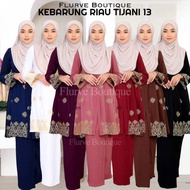 KEBARUNG RIAU TIJANI 13.0 - RAYA 2023 | CEY CREPE | SULAM SONGKET | CUTTING LOOSE | NURSING FRIENDLY| KAIN LIPAT BATIK