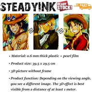 [𝚂𝚝𝚎𝚊𝚍𝚢𝙸𝙽𝙺] One Piece 3D Poster – Anime Motion Wall Art Spinning Effect Home Decor Optical Illusion 