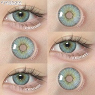 1Pair/2Pcs Blue Colour Contact Lens ESTONIA Gray Brown Eye Makeup Soft Lens 14.5mm Yearly Use