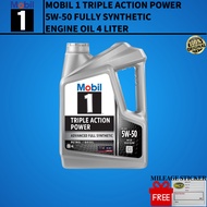 Mobil 1 TRIPLE ACTION POWER 5W-50 4L Engine Oil (Fully Synthetic)