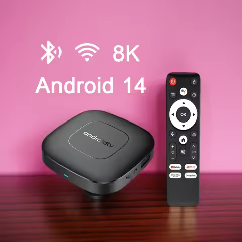 Smart TV Box T1 Android 14 Allwinner H313 Quad Core HD 4K 8K 2.4G&5G Dual Wifi Top-up 8GB 128GB HDR1