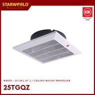 KDK 25TGQ7 25cm/10 Inch Ceiling Mount Type Ventilation Fan Exhaust Fan