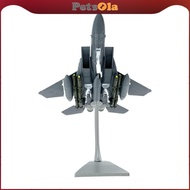 [PETSOLA] 1:100 Scale F 15E Fighter Fighter Aircraft Model Collectables Fighter Model Toy for Office