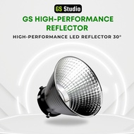 GS High-Performance Reflector (7") with Bowens Mount Ultra High Reflective Surface for Studio Light
