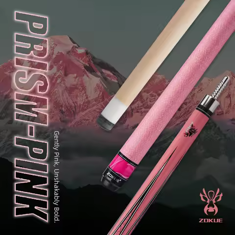 ZOKUE Pink Pool Cue 11.5/12.5mm North American Hard Maple Shaft for Billiards Cue Set
