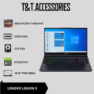 LENOVO LEGION 5 RYZEN 7-6800HX 32GB 2TB RTX3070TI 15.6"FHD 165HZ GAMING LAPTOP