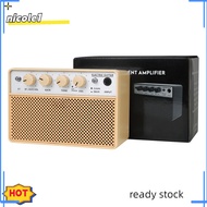 NICO BA-10 Electric Guitar Amp, 10W Rechargeable Electric Guitar Amplifier, Mini Guitar Amp, Guitar Practice Amplifier
