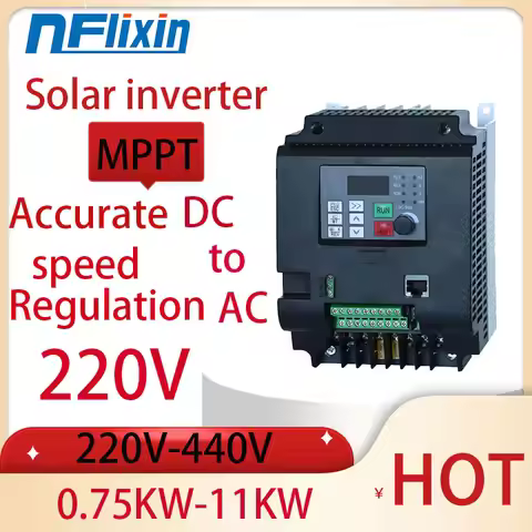PV solar inverter DC to AC three-phase converter 220V 0.75kw/1.5kw/2.2kw/4kw/11kw with MPPT Control 