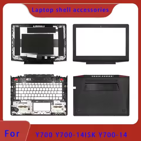 Suitable for Y700 Y700-14ISK Y700-14 Series New Laptop LCD Back Shell Screen Frame, Palm Rest Bottom