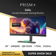 PRISM+ 34AL | 34" 175Hz Curved Ultrawide OLED 0.03ms 149% sRGB Gaming Monitor [3440 x 1440]