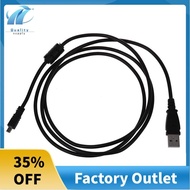 Black USB 2.0 A to 8-Pin Mini B Cable w/ Ferrite - 1.5M / 59 Inches for Nikon CoolPix P90