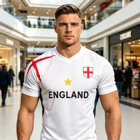 2026 New Hot Selling Suruida 25 Euro England Football Shirt Breathable Quick Drying Football Outdoor