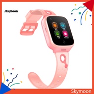 Skym* 144-inch Children Watch Long Standby Time Silicone Strap Touch Screen SIM Card Dual Camera Square Dial Voice Chat Photo Kids Smart Watch Kids Gift
