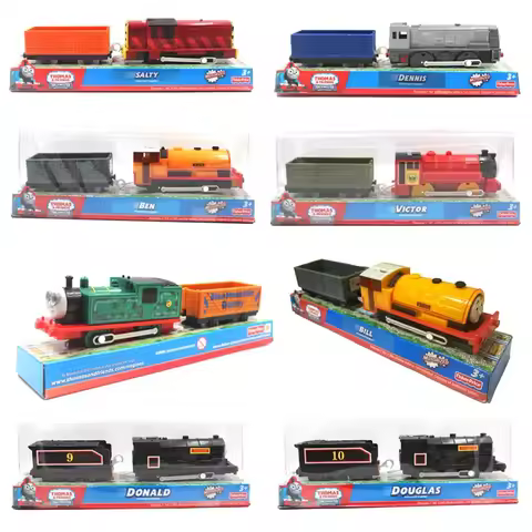 Thomas and Friends Plastic Electric Bill Ben Douglas Donald Dennis Salty Diecast Model Carriage Set 