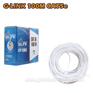 GLINK สายแลนในอาคารคุณภาพดี แบบกล่อง 100เมตร UTP Cable Cat5e 100M