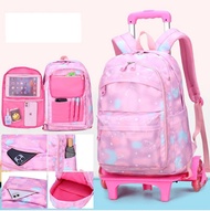 Student Trolley Bags Kids School Rolling backpack Bag School Bags with Wheels for Girls Children Sch