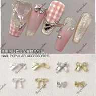5 pcs A45 Nail Accessories Alloy Ribbon Nail Accessories Bow Alloy Ribbon Mini Metal Ribbon