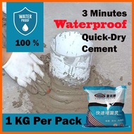 BESTDIY Waterproof Cement 3 Minutes Quick Dry / Simen Kalis Air Cepat Kering 1KG
