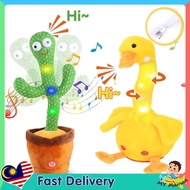Glowing Dancing Duck Toy Recordable Repeats What You Say Talking Duckling Toy Wriggle Singing Mimick