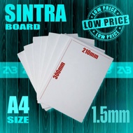 10pcs Sintra Board 1.5mm Rigid A4/A3 Size PVC Board Foam Board Art Paper
