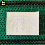 สติ๊กเกอร์ Stussy  สติ๊กเกอร์ลาย Stussy Bangkok PVC งานไดคัท สติ๊กเกอร์ติดรถ ติดได้ทุกชิ้นงาน