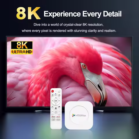 Smart TV Box H96 MAX M1 PLUS Android 14 TV Box Wifi6 Support 4K 8K Video Set Top Box Voice Assistant