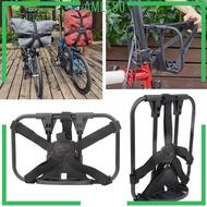 [Amleso] Folding Bike Carrier Bracket Front Carrier Frame bike Front Rack for Backpack