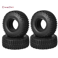 4PCS 100mm 1.9 Rubber Tire Wheel Tyre for 1/10 RC Crawler Car  TRX4 D90  SCX10 II III Wraith Redcat 