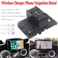 Wireless Charging Phone Navigation Bracket R1250RT Motorcycle Phone Holder USB Charging Mount Stand 