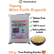 Organic White Millet Flour 250 GRAM Package Organic White Millet Seed Flour 250 GRAM Package/ White 