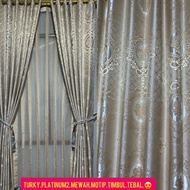 Turkish sultan curtains, 18 semi-rings 9 waves and 24Rings 12 waves, 99% thick premium blackout