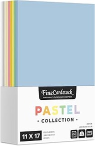 Assorted Pastel Colored Cardstock – Assortment of 10 Colors for Arts & Crafts, Invitations, Flyers, 