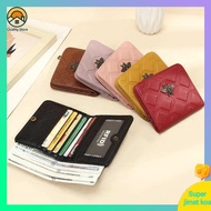 beg dompet lelaki dompet lelaki kulit original Wallet Women's Light and Thin Cowhide High Quality Multi slot Lingge Little Bee RFID Anti theft Brush Folding Money Clip